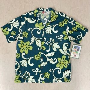 New Hilo Hattie Hawaiian Shirt Boys Small Classic Aloha Button Down Tropical USA